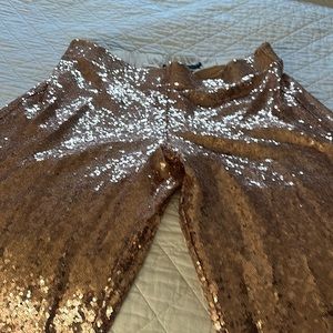 Sequins wide leg pants